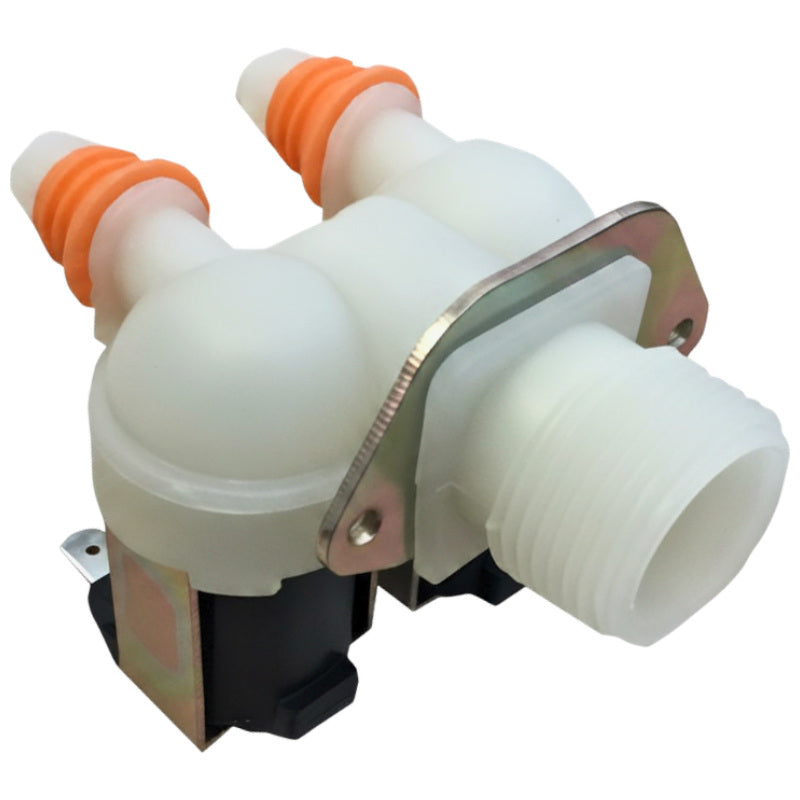 Universal Water Inlet Valve Double Straight 180 Degree 10mm Outlet