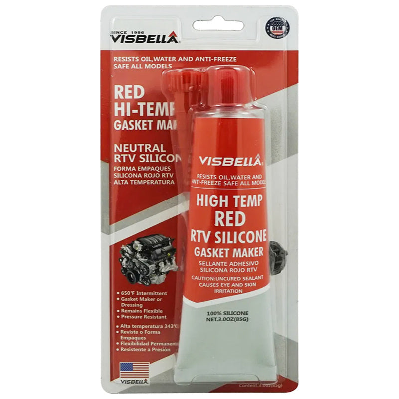 High Temperature Gasket Maker RTV Silicone Red 85g