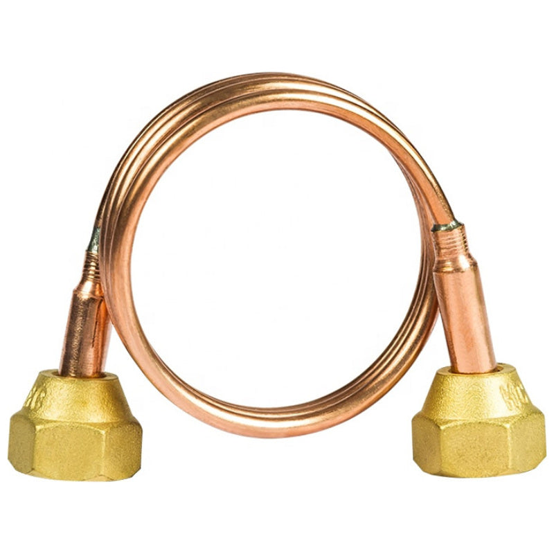 Copper Refrigeration Capillary Tube 90cm with 1/4" Brass Flare Nuts