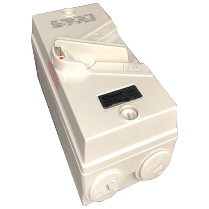 Weatherproof Isolator Switch 2-Pole 35A IP66 250V & 440V