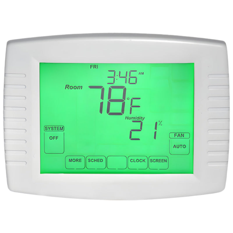 ASP5000 Touchscreen Programmable Thermostat with Backlit Display