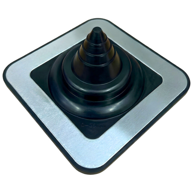 Black EPDM Pipe Boot Flashing 8–40mm – Dektite Style