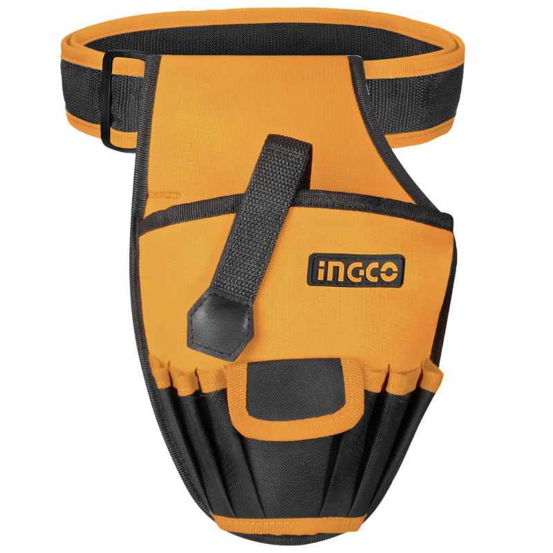 Ingco Heavy‑Duty Tool Belt Holster & Drill Pouch with 6 Pockets