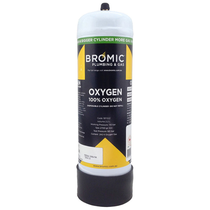 Oxygen Cylinder Bottle 2.2L (Non-Refillable)