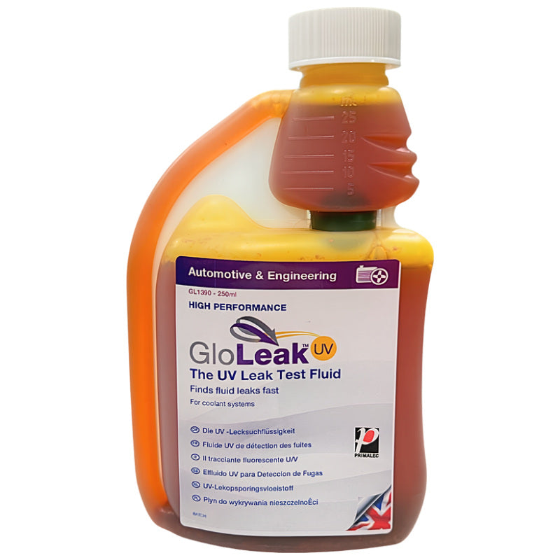 GloLeak GL1390A Coolant System UV Leak Test Fluid 250ml