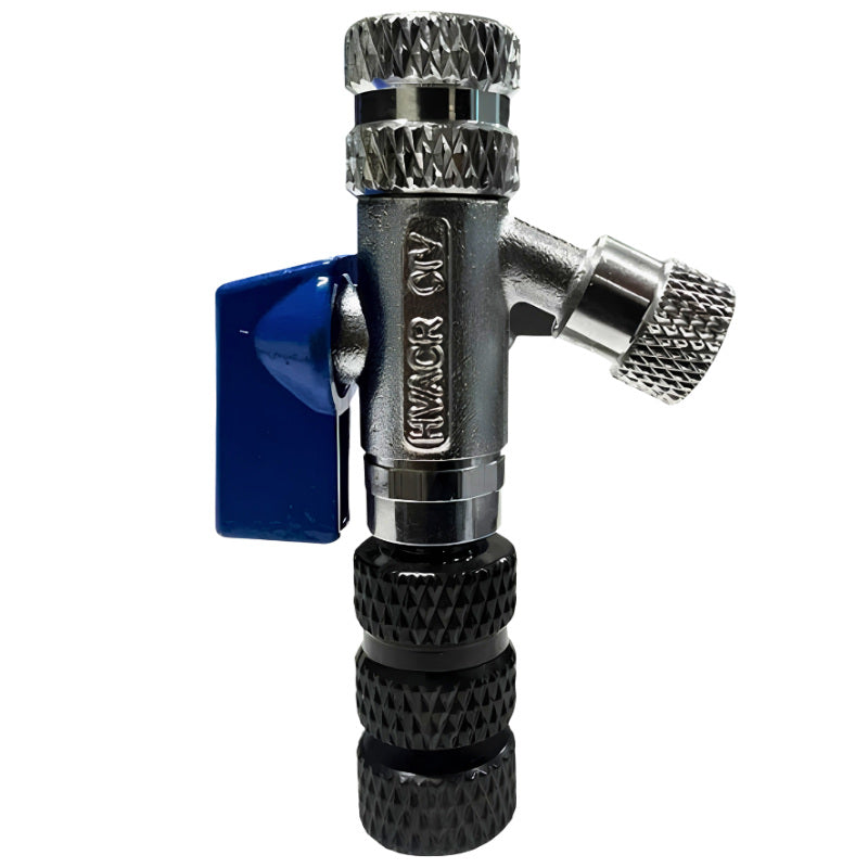 HVACR Valve Core Remover with 65-Degree Side Port for Faster Recovery