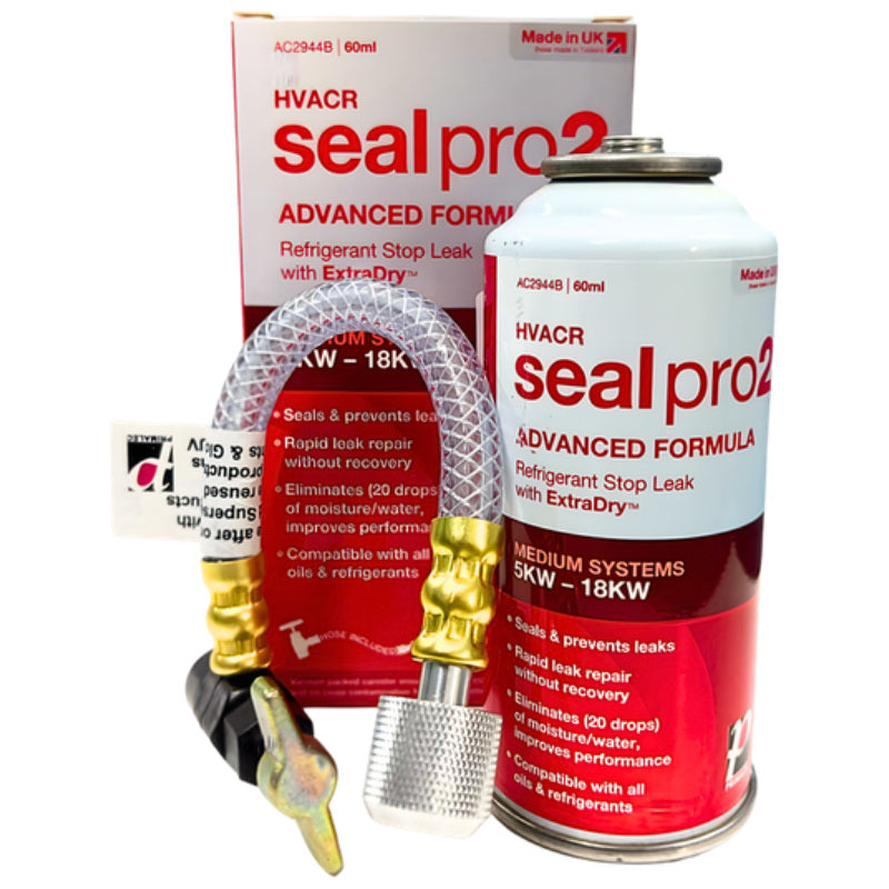 HVACR Seal Pro 2 Advanced Refrigerant Stop Leak with ExtraDry – Medium Systems 5-18KW