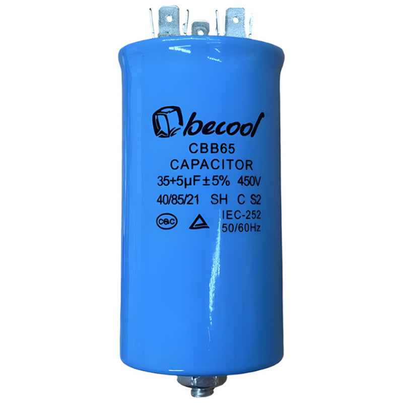 Capacitor 35+5uF 450V AC Metal with Stud (M8)
