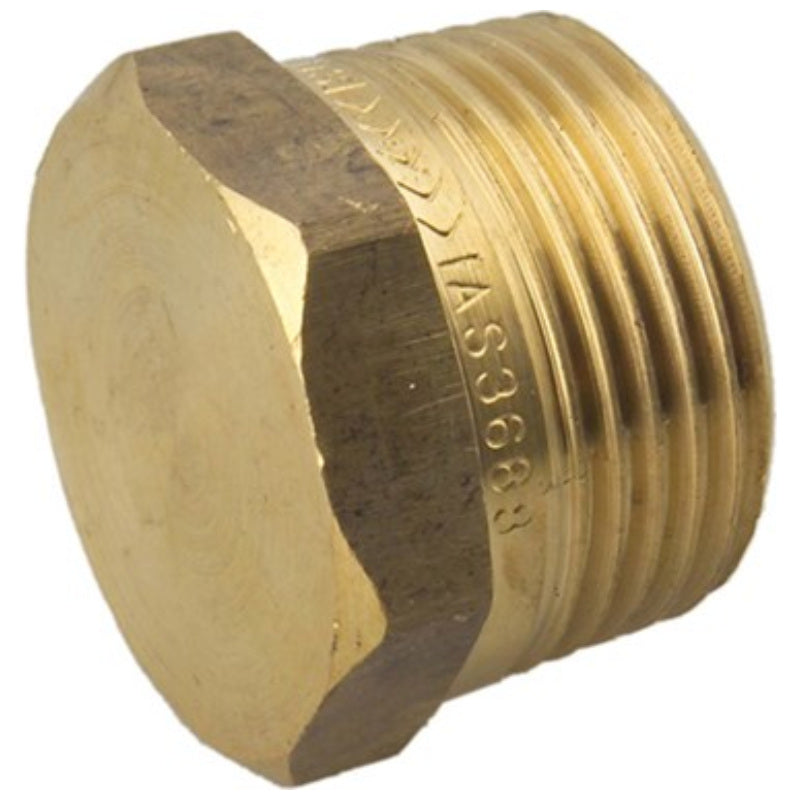 Metforge Hexagon Plug Brass 15mm (Lead Free)