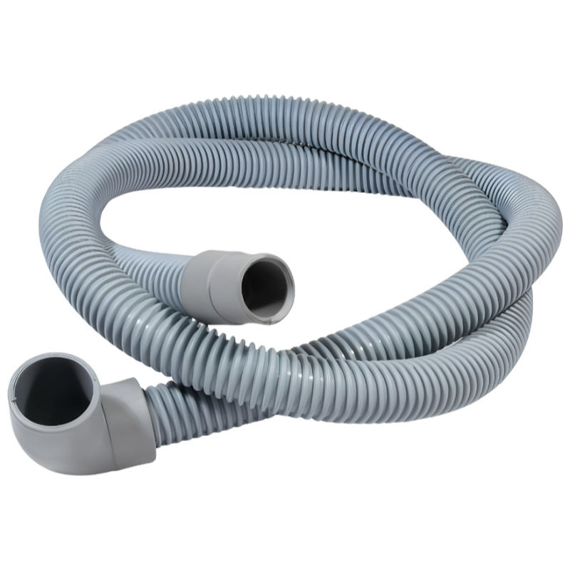 Drain Hose Universal Fit with 90° Elbow (30mm) & Straight End (19mm) 1.5M