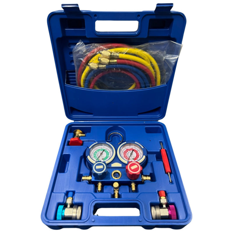 Car Air Conditioning Manifold Gauge Set with Hoses