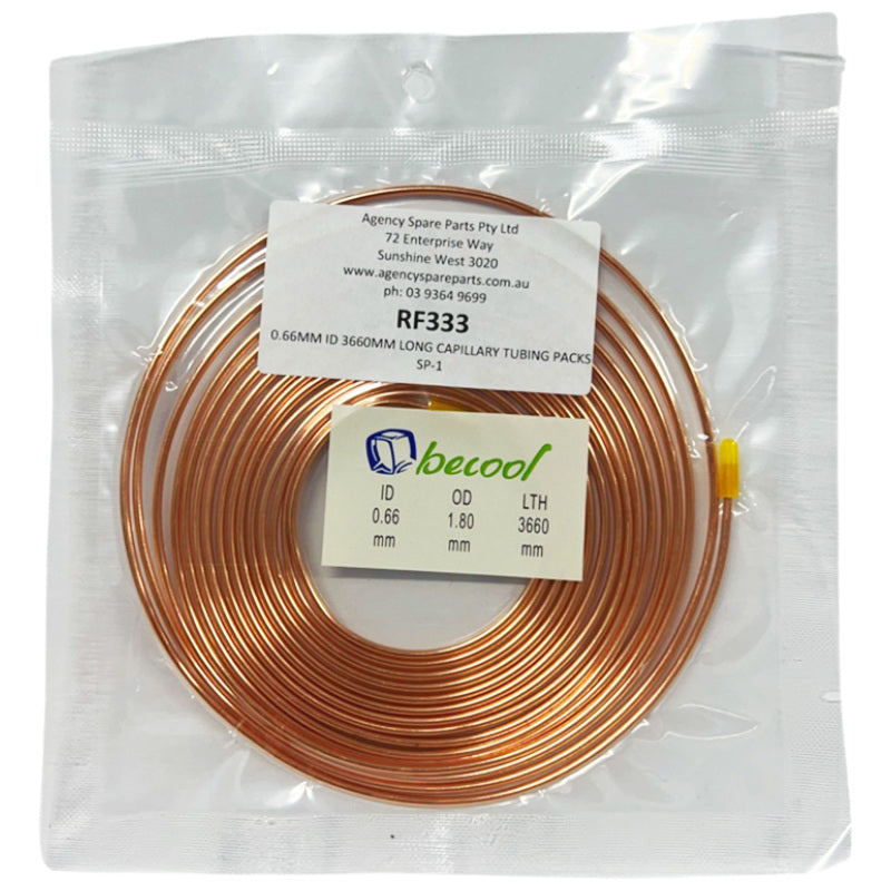 0.66MM ID 3660MM LONG CAPILLARY TUBING PACKS SP-1