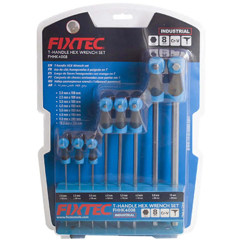 T-Handle Hex Key Wrench Set 8 Piece