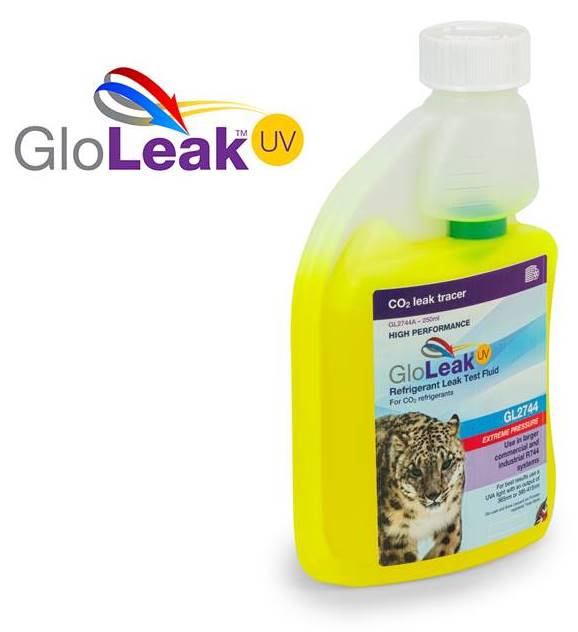 Compatible with all refrigerants. Universal UV leak detection additive for HVAC applications. 250 ml bottle (Ratio: 500 to 1)