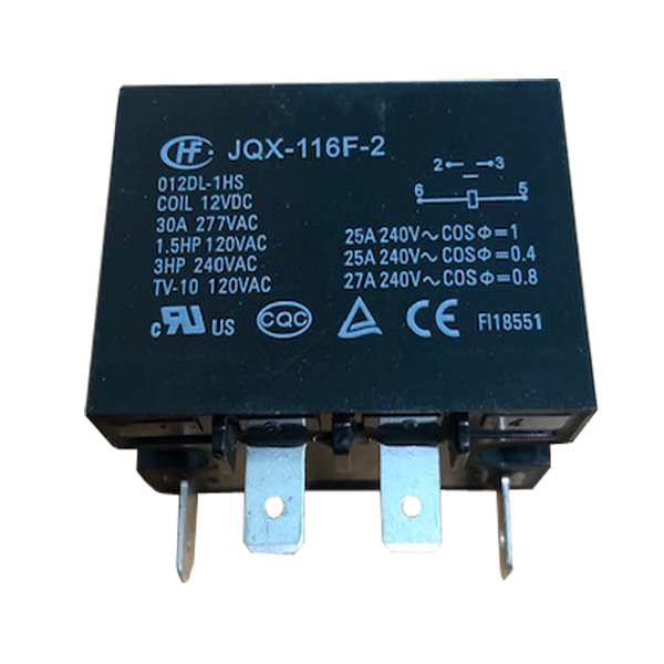 BACKUP RELAY 30A 3HP 12VDC