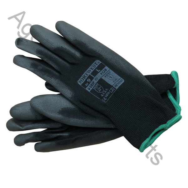 GLOVES BLACK LARGE