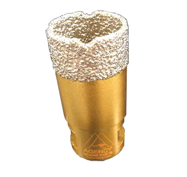 Diamond core bit M10 thread 30mm For tile cutting screws onto small angle grinder