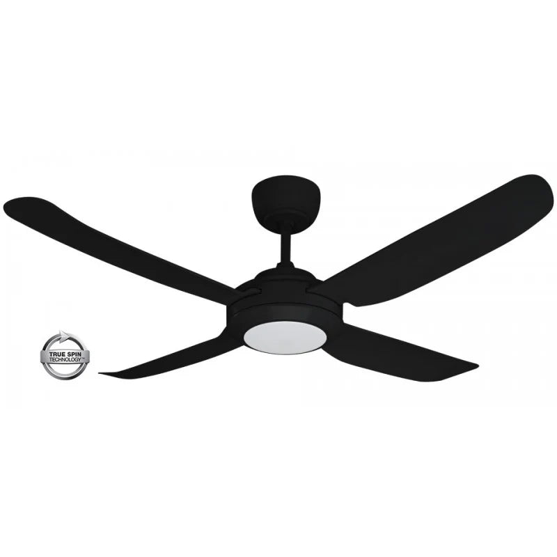 AC Ceiling Fan 1220mm with Tri-Colour Dim LED Light 4 Blade MB