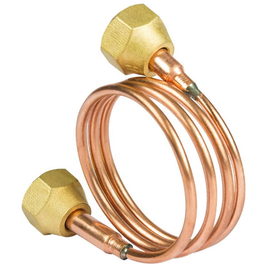 Copper Refrigeration Capillary Tube 90cm with 1/4" Brass Flare Nuts