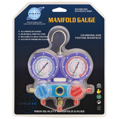 Manifold Gauge Set WK-C6001S (R22, R404A, R134A) with Hoses