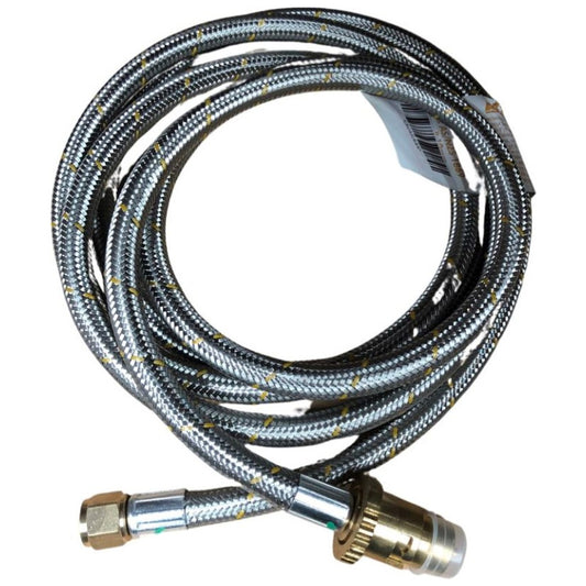 Bromic 10mm Stainless Steel Gas Hose 3/8" SAE FF x Male Bayonet (3000mm)