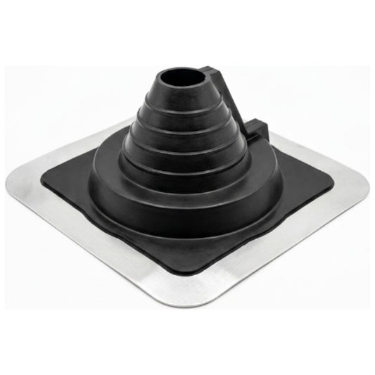 Black EPDM Pipe Boot Flashing 50–100mm – Dektite Style