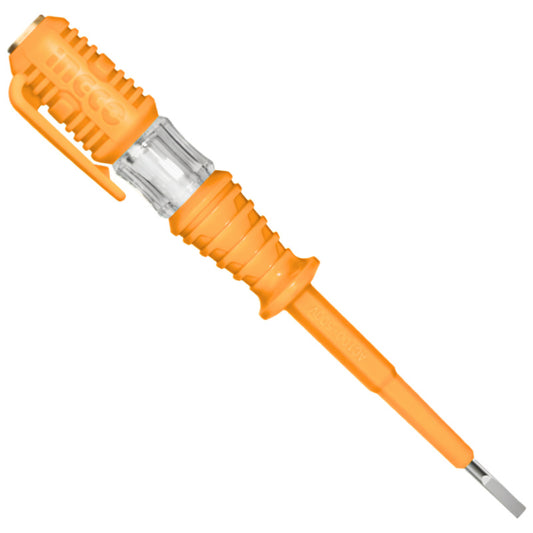 Ingco Voltage Tester Screwdriver (100–500V AC) Slotted 3 × 140mm