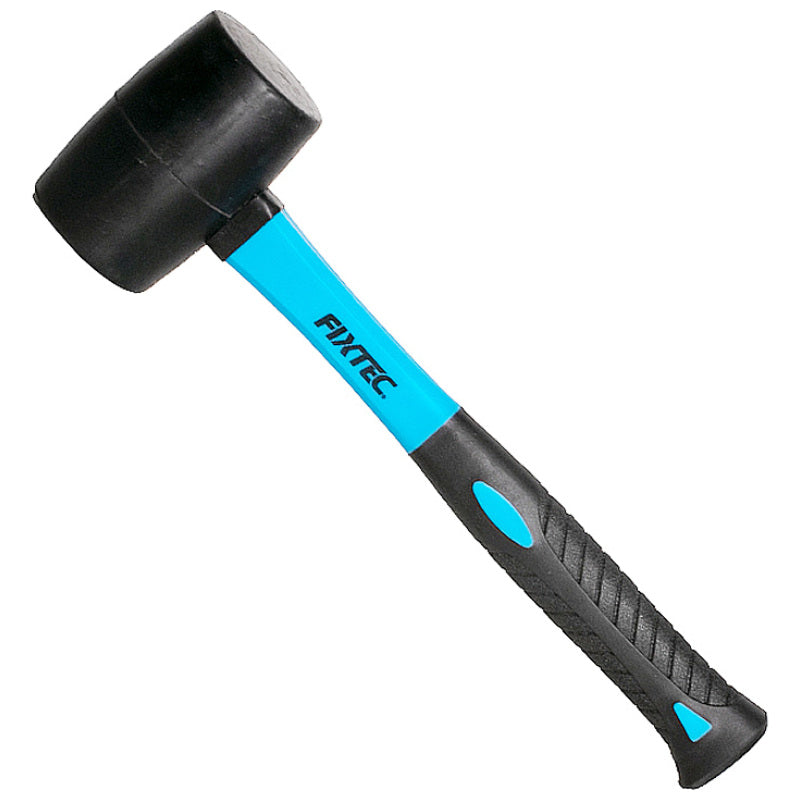 Heavy Duty Low Recoil Rubber Mallet with Fibreglass Handle