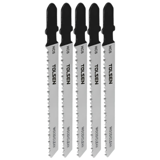 Tolsen Jigsaw Blade Set 5-Piece – Suits Basic Wood & Plastic Cutting