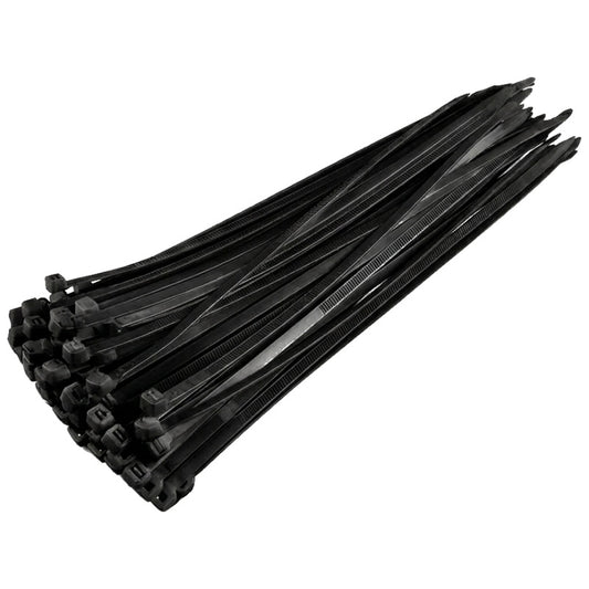 Nylon Cable Ties Black 200mm x 4.8mm – 100 Pack