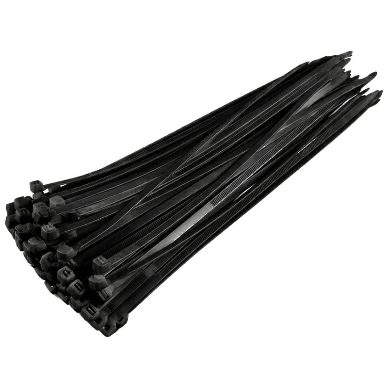 Nylon Cable Ties Black 140mm x 3.6mm – 100 Pack