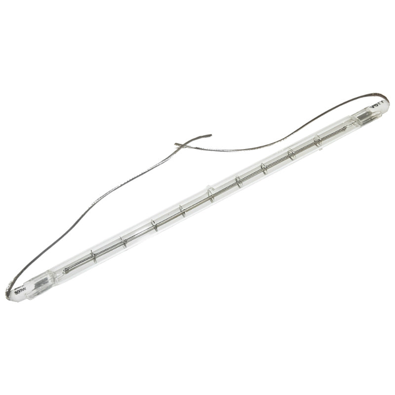 Quartz Infrared Heat Lamp 500W 120V 235mm – Ceramic End Caps (Attached Leads)