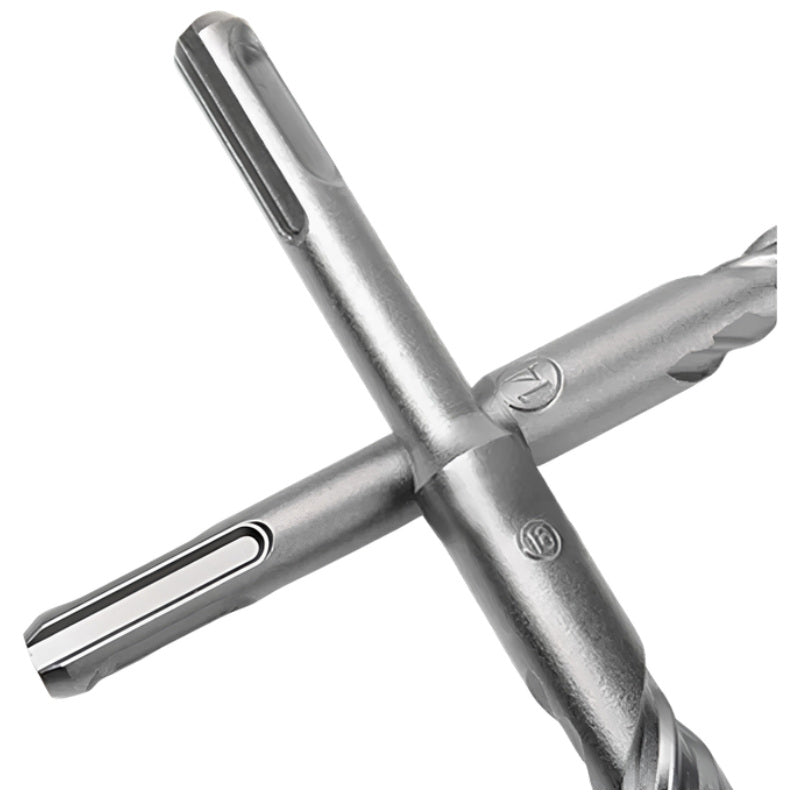 SDS Plus 7-Piece Masonry 4-Head Twin Flute Drill Bit Set – 160mm (5-14mm)