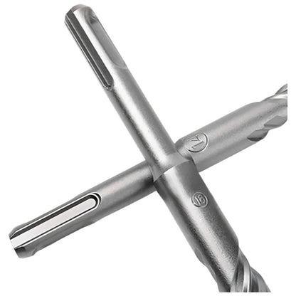 SDS Plus 7-Piece Masonry 4-Head Twin Flute Drill Bit Set – 160mm (5-14mm)