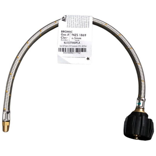 Bromic 8mm SS Pigtail 7/16-24 I/Flare x Type 27 (450mm)