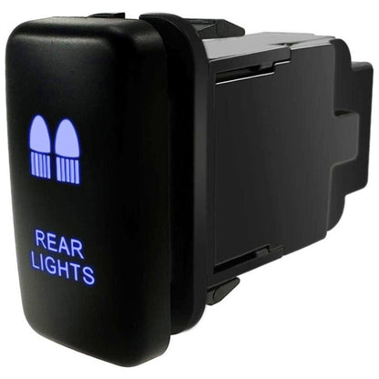 Rear Lights Switch with Blue LED Backlight 12V 3A Suits Toyota
