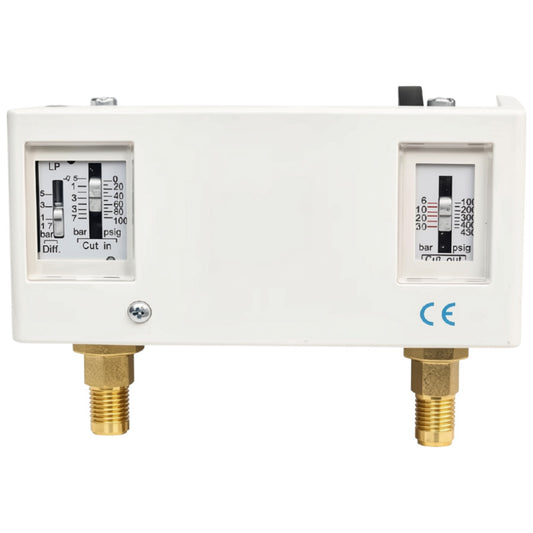 Dual Pressure Switch SPDT (Auto + Manual Reset) – Low & High Regulation