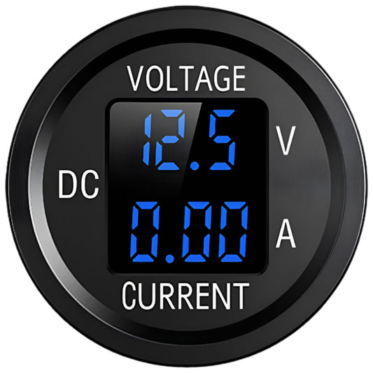 Digital Volt-Ammeter Blue LED 5-48V 0-10A – Panel Mount