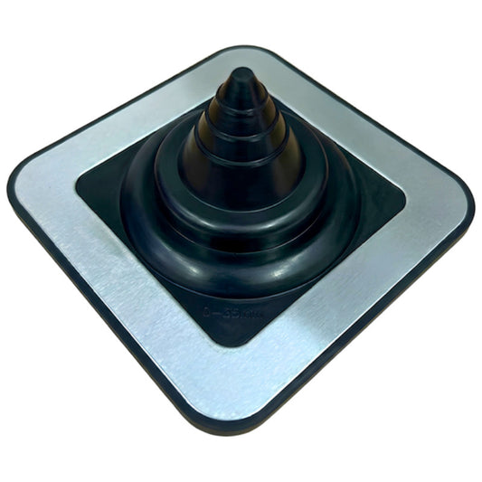 Black EPDM Pipe Boot Flashing 0–35mm – Dektite Style