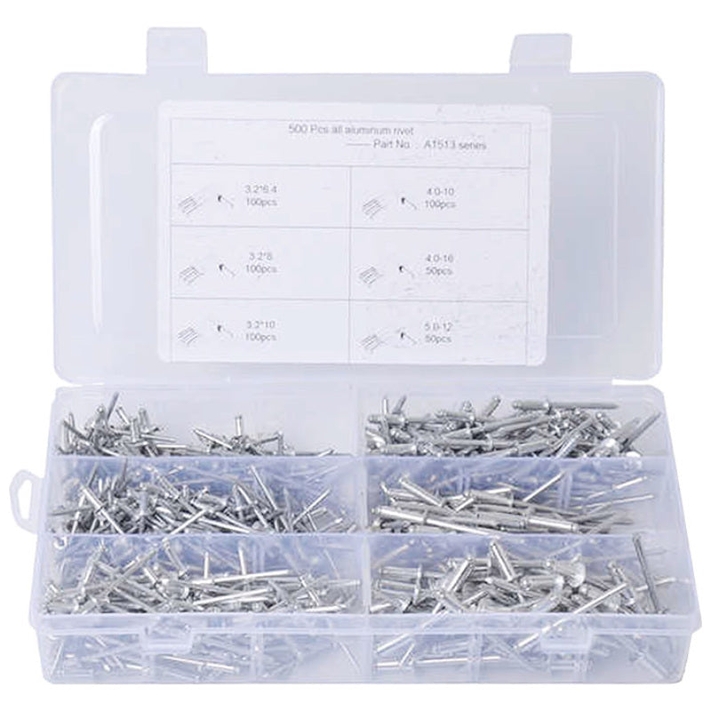 Aluminium Blind Rivets 3.2x10mm (6mm Head) – 500 Pack