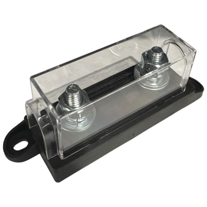 MEGA Inline Fuse Holder Clear – High‑Current DC