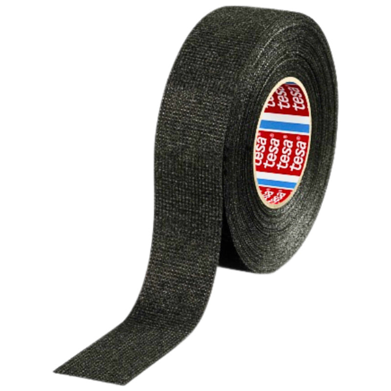 Tesa 51608 PET Fleece Wire Harness Tape Black 25mm – 25M Roll