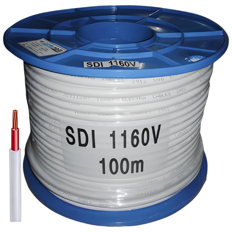 Single Core Double Insulated SDI Cable Red 16mm – 100M Drum