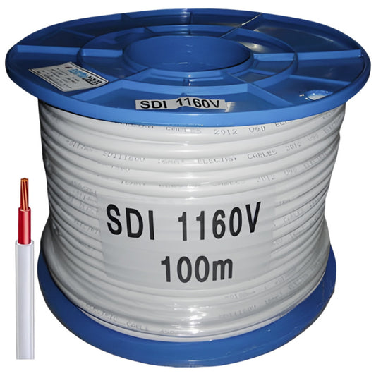 Single Core Double Insulated SDI Cable Red 16mm – 100M Drum