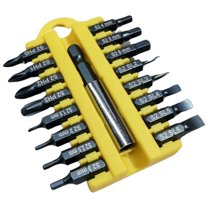 Multi Driver Bit Set 17 Pieces - Type A (Slotted)