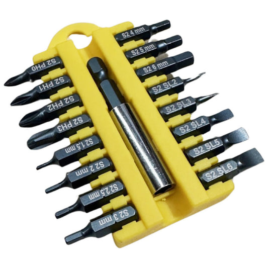 Multi Driver Bit Set 17 Pieces - Type A (Slotted)