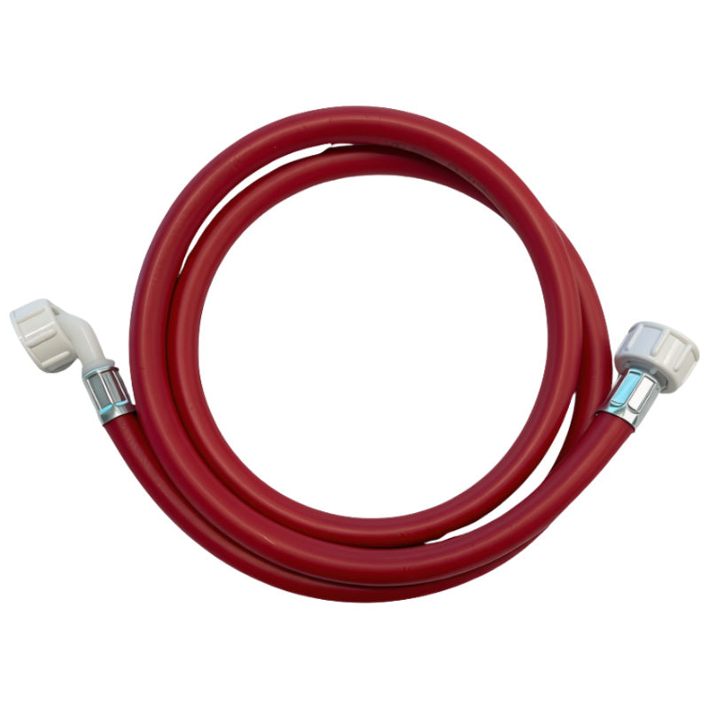 Washing Machine Hot Water Inlet Hose Universal Fit with 90° Elbow (3/4" BSP) 1.5M
