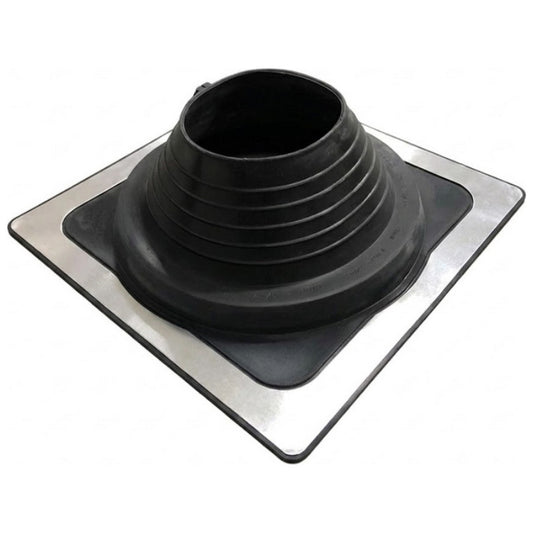 Black EPDM Pipe Boot Flashing 110–170mm – Dektite Style
