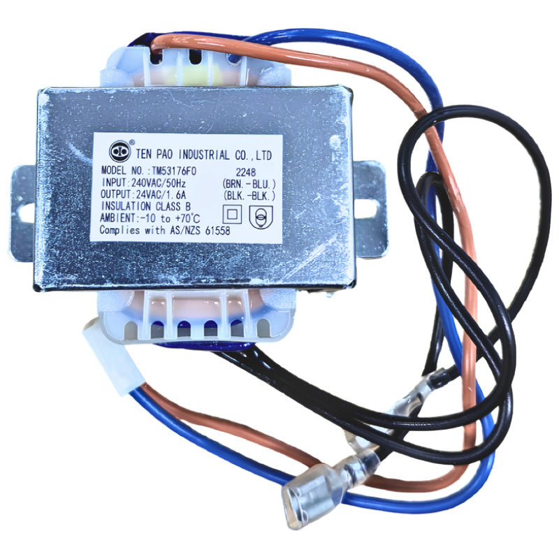 Braemar Heater Transformer 240/24V 1.70A – Suits Gas Heating Systems (626123)