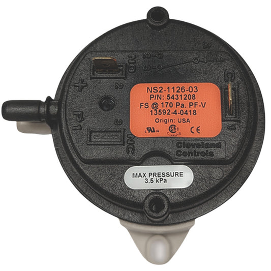 Bonaire Pressure Switch 170Pa – Suits MB5 Units (5431208SP)